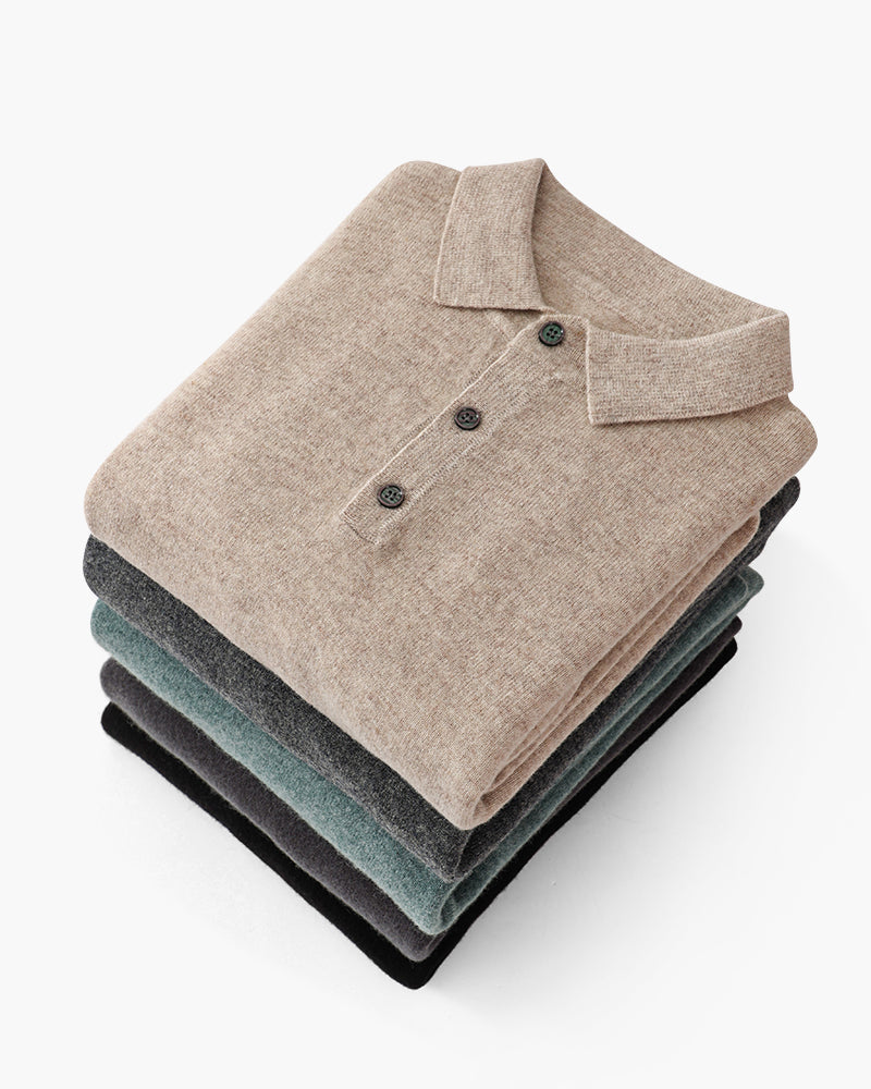 100% Cashmere Polo - Brooksfor
