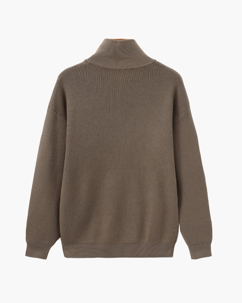 Refined Half-Zip Knit Pullover - Brooksfor