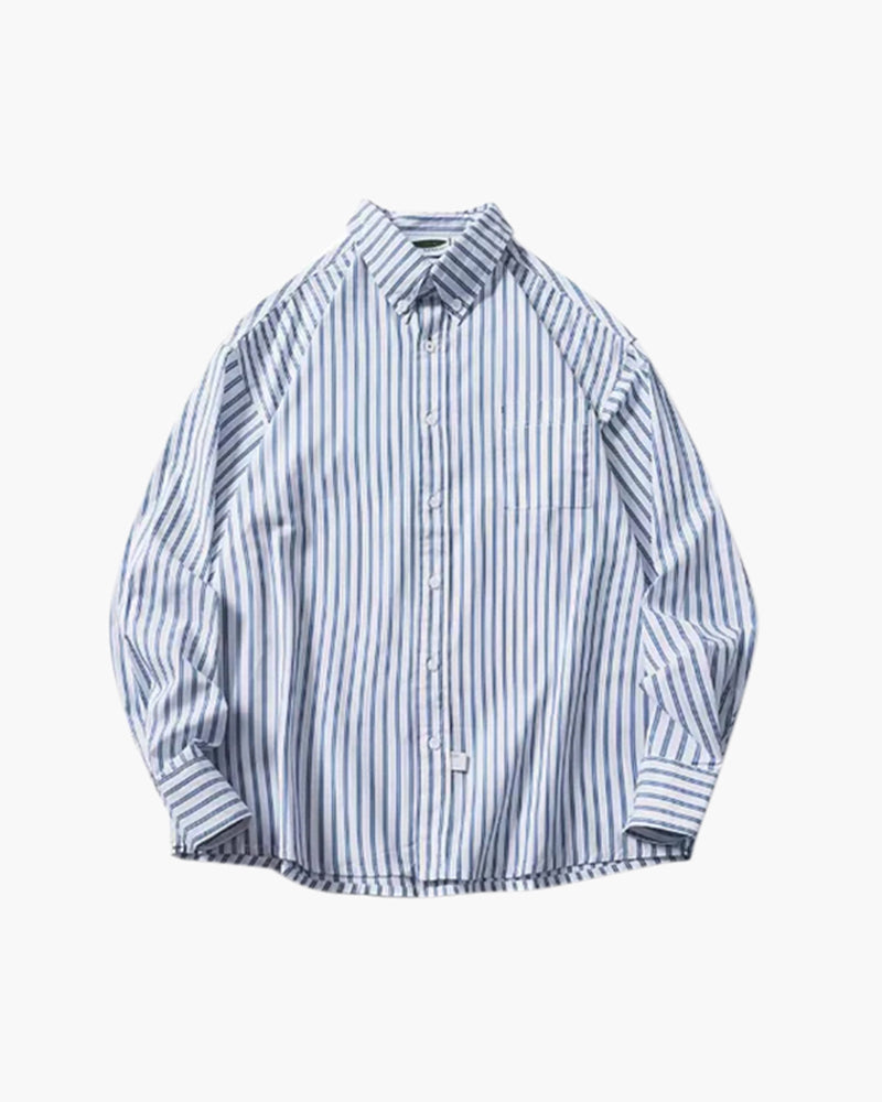 Oversized Striped Shirt - Brooksfor