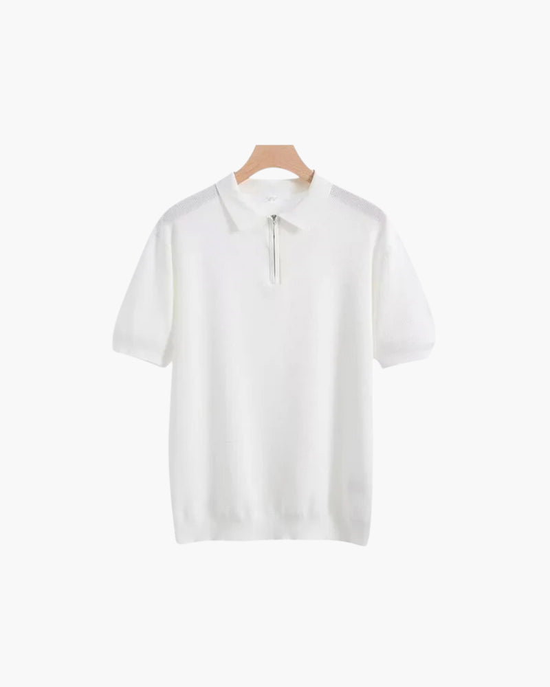 Marbella Zip Up Polo - Brooksfor