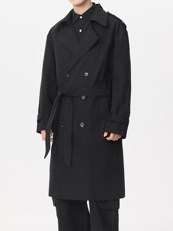 Classic Double-Breasted Trench Coat - Brooksfor