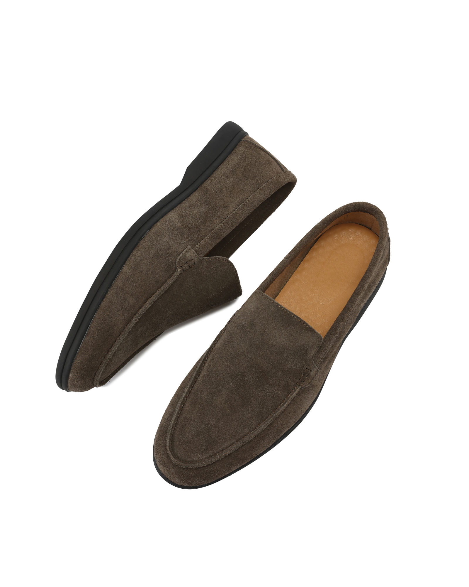 Premium Suede Loafers - Black Soles - Brooksfor