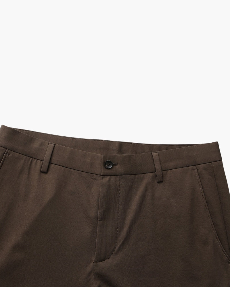Wool Blend Trousers - Brooksfor