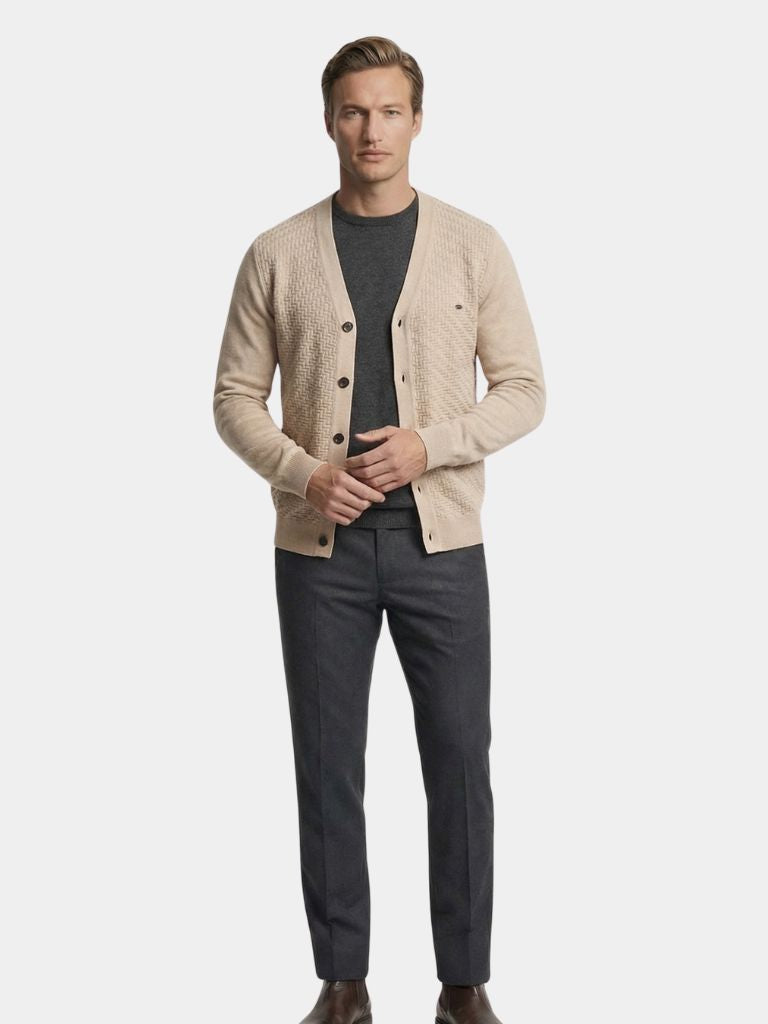 V Neck Knitwear Cardigan - Brooksfor
