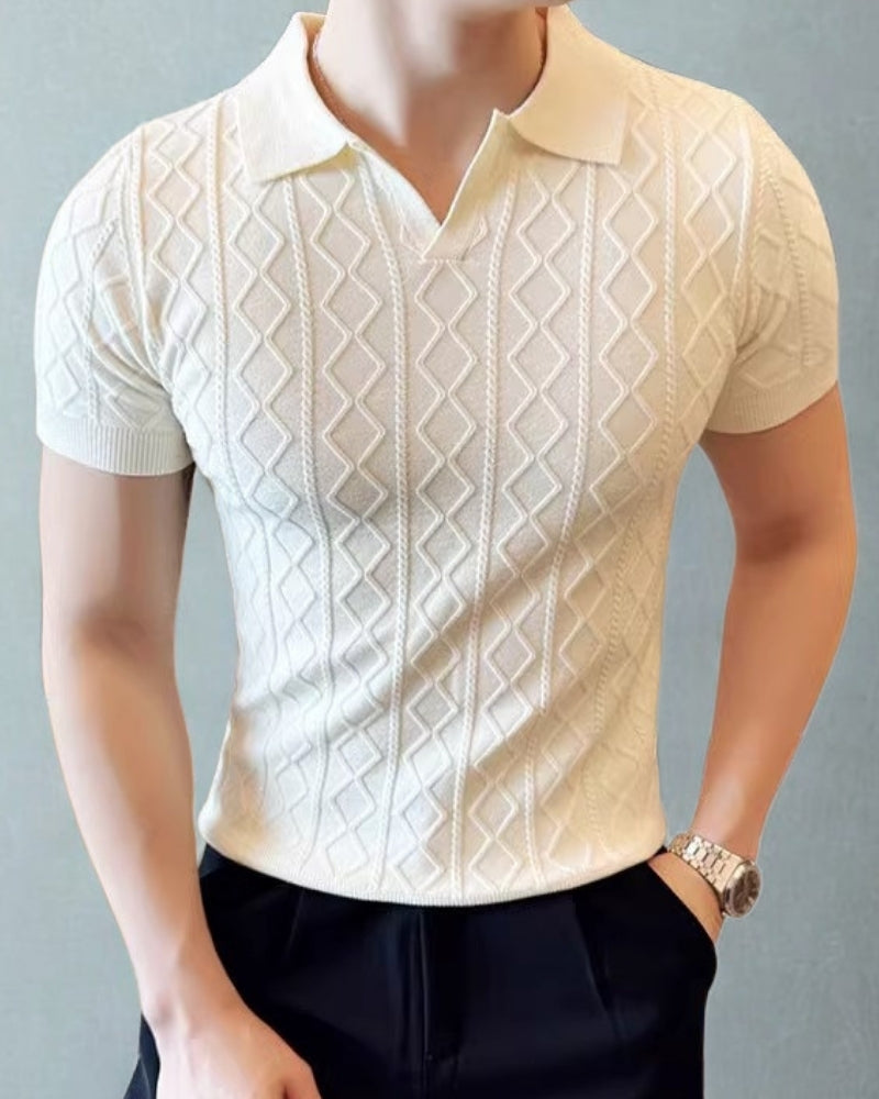 Signature Textured Knit Polo - Brooksfor