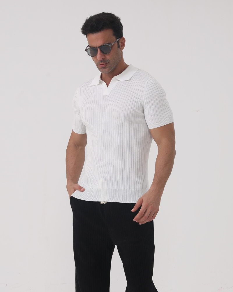Florence - Ribbed Cotton Polo - Brooksfor