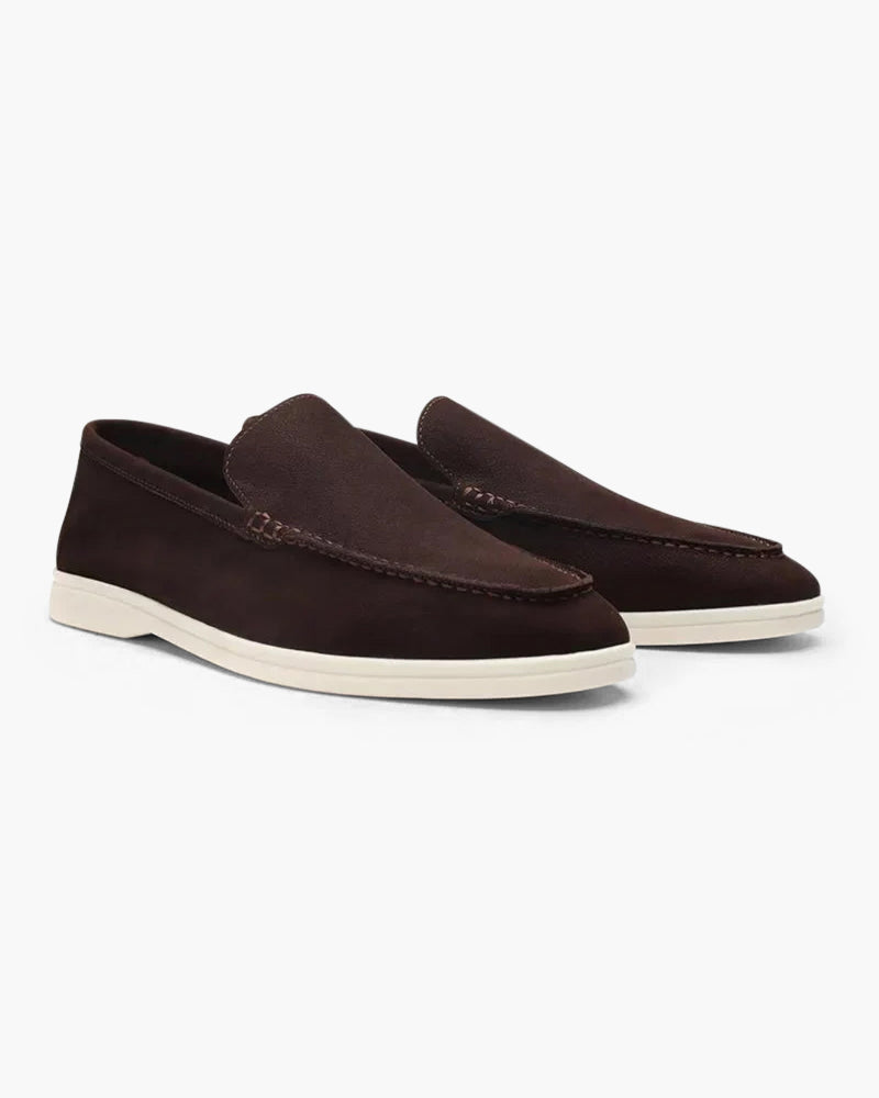Cowhide Leather Loafers - Brooksfor