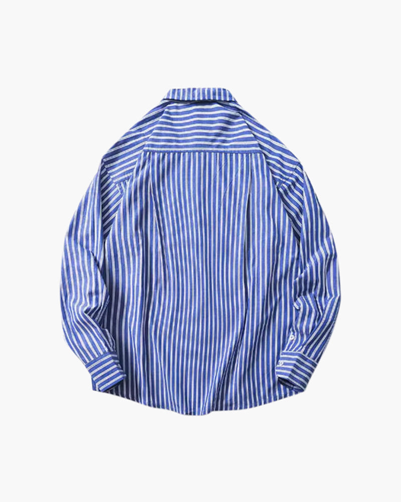 Oversized Striped Shirt - Brooksfor