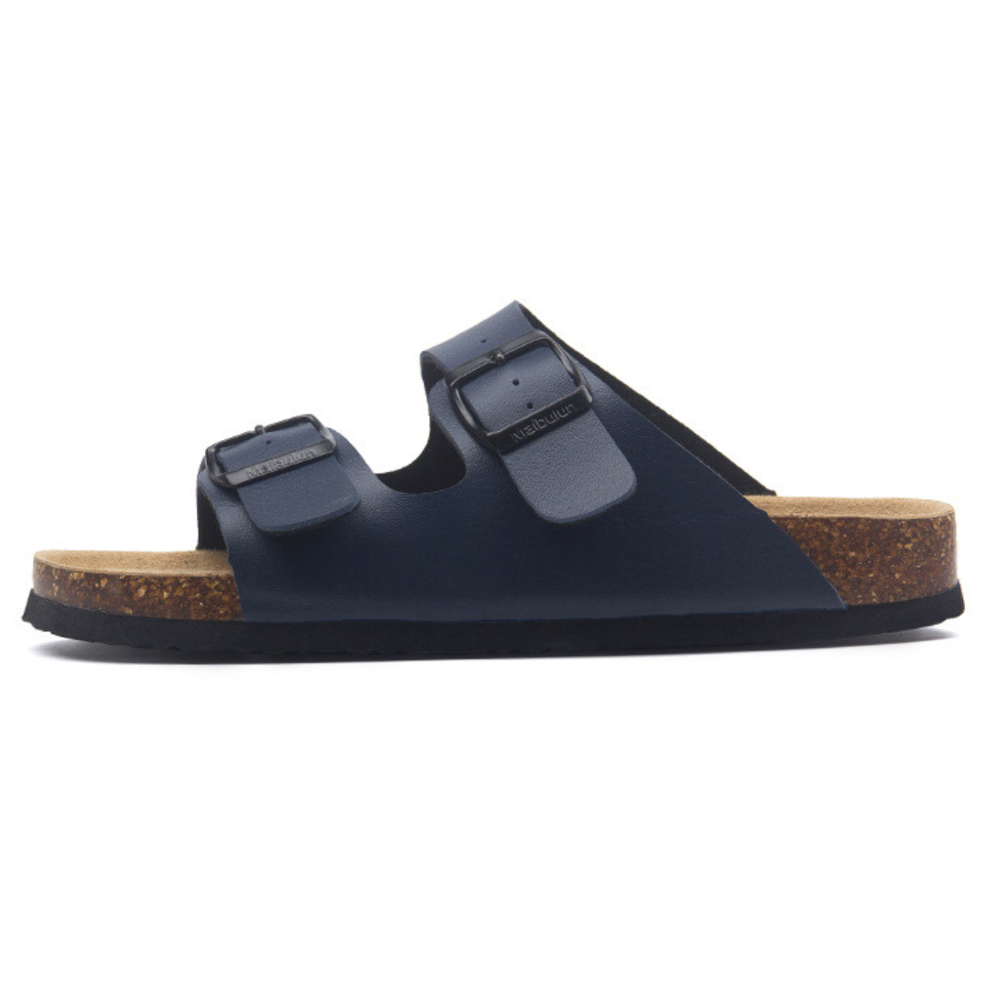 Leather Birken Sandal - Blue | Brooksfor
