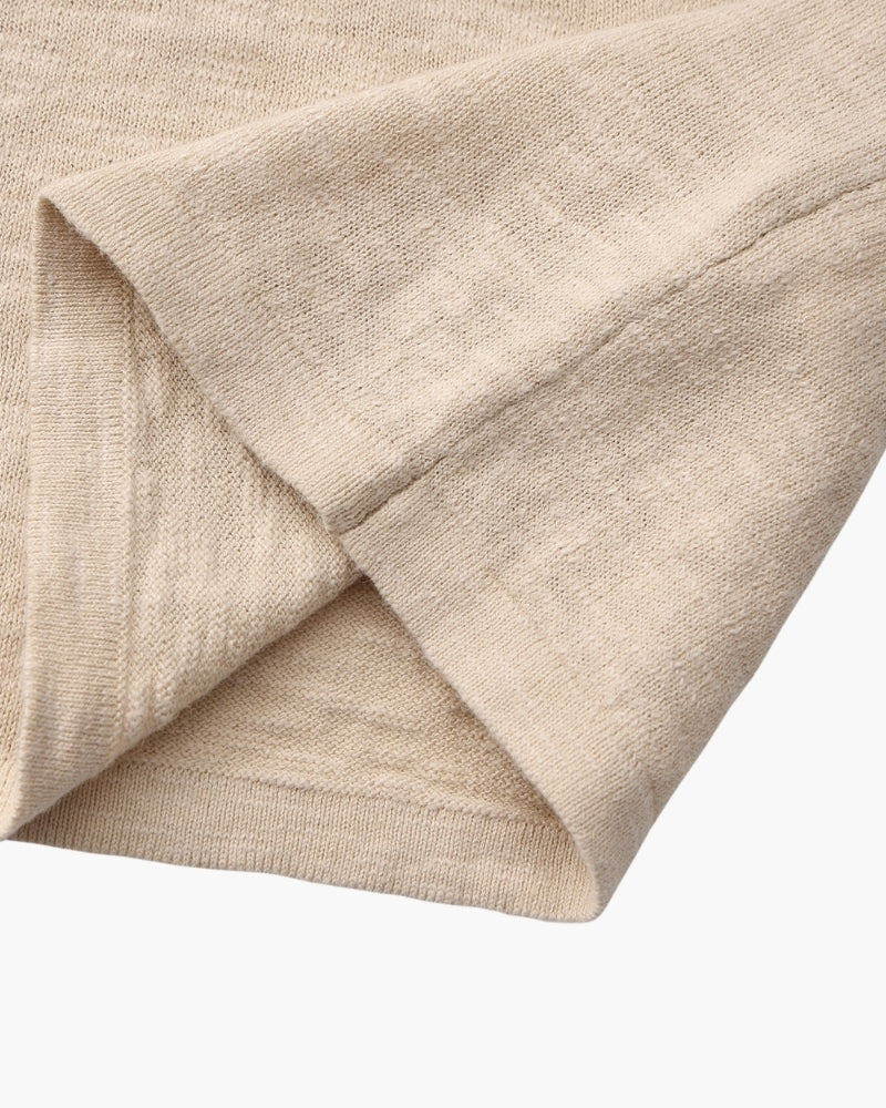 Linen Cotton Essential Crewneck - Brooksfor