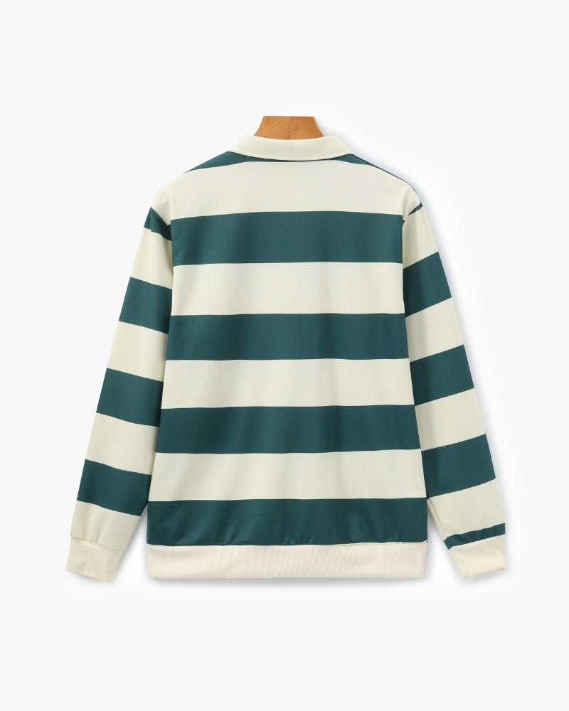 Vintage Stripe Rugby Polo - Brooksfor