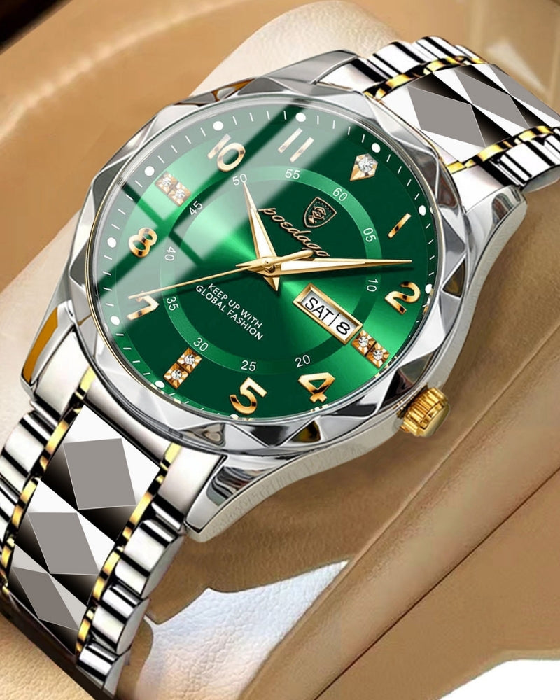 Classic Two-Tone Steel Watch - Brooksfor