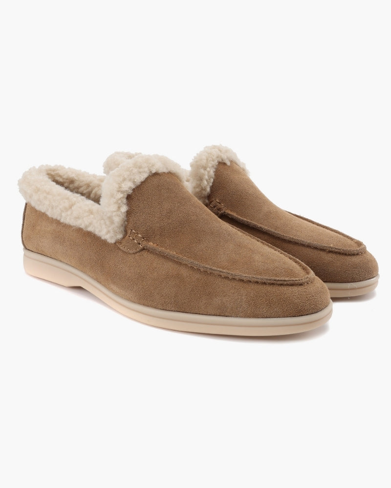 Fur-Lined Premium Loafers - Brooksfor