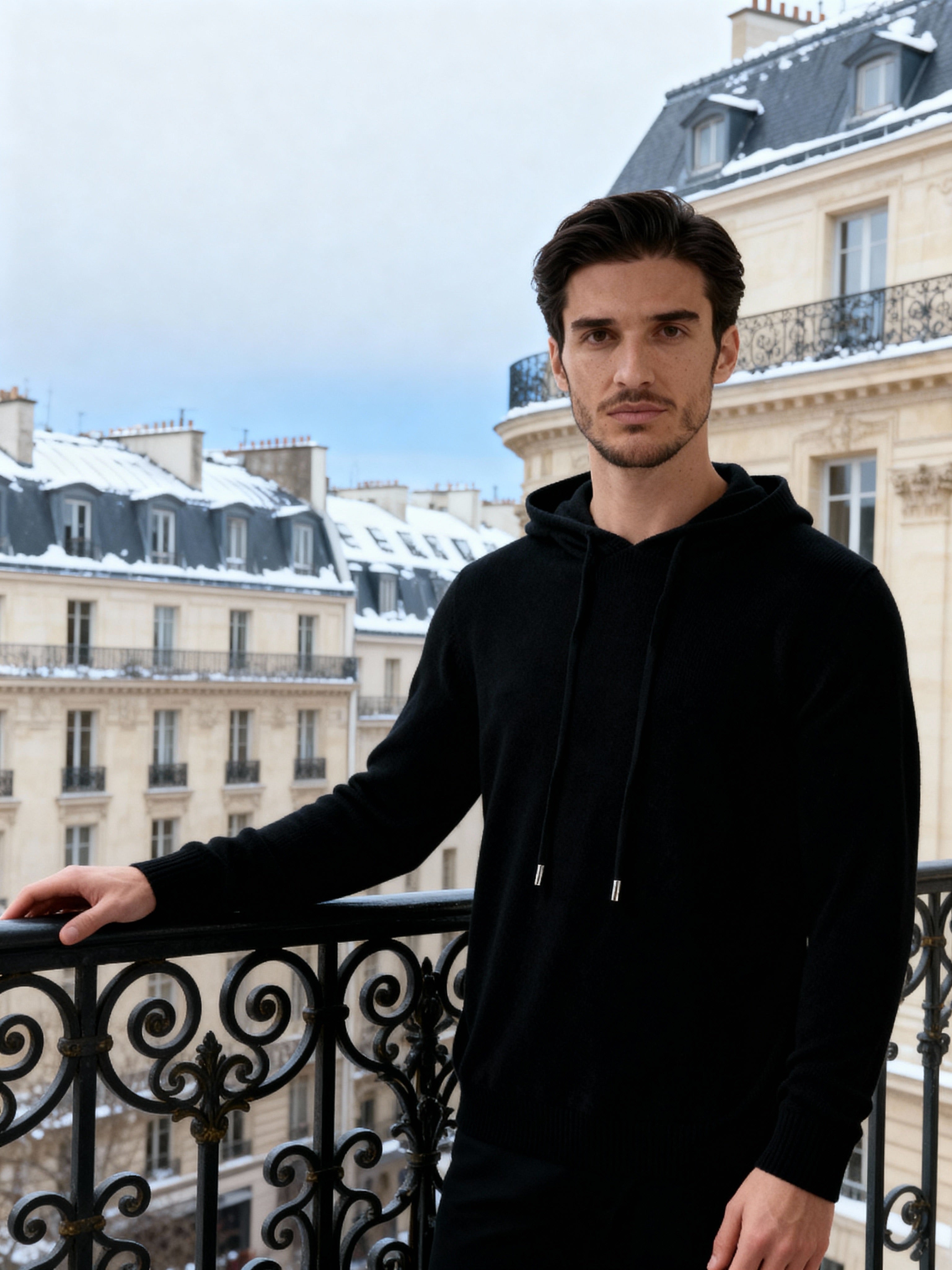 100% Cashmere Hoodie - Brooksfor