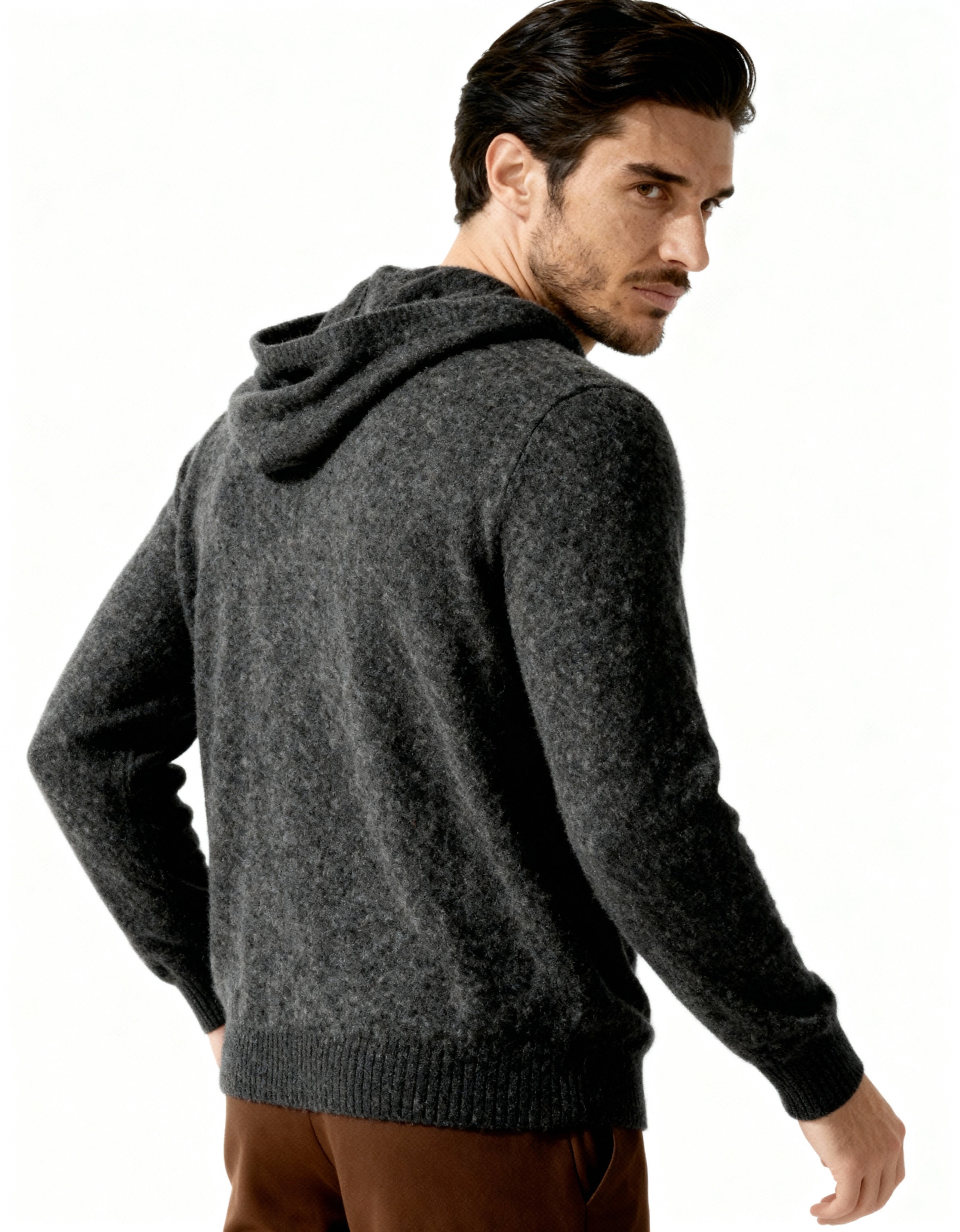 100% Cashmere Hoodie - Brooksfor
