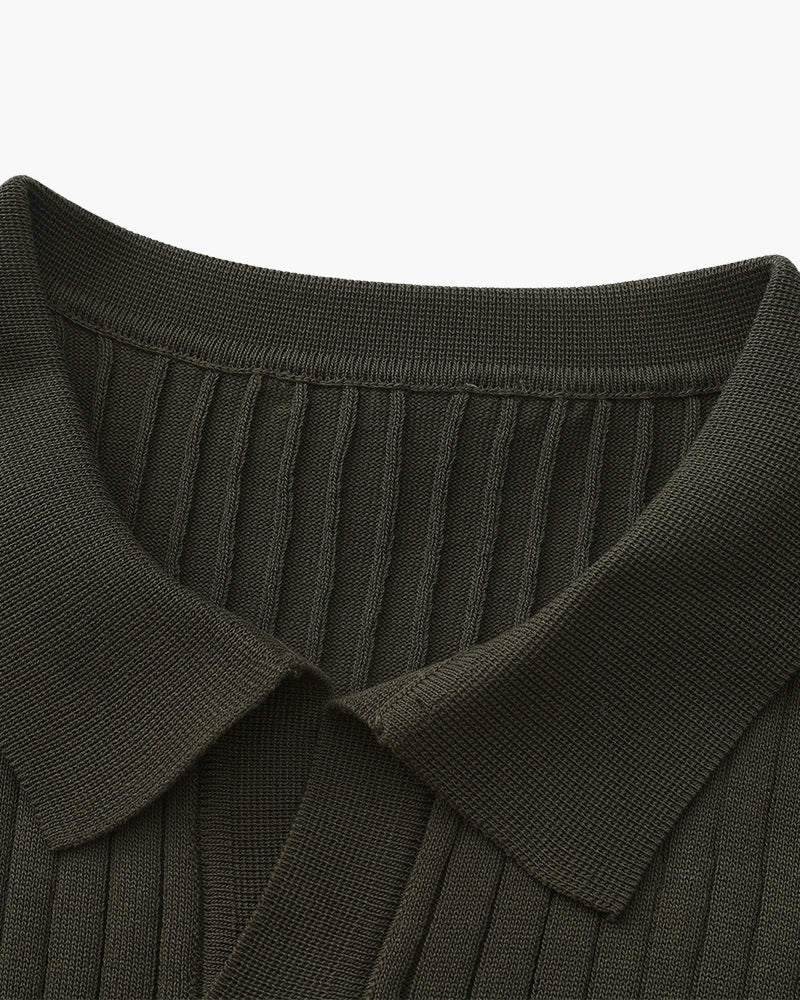 Premium Ribbed Polo - Brooksfor