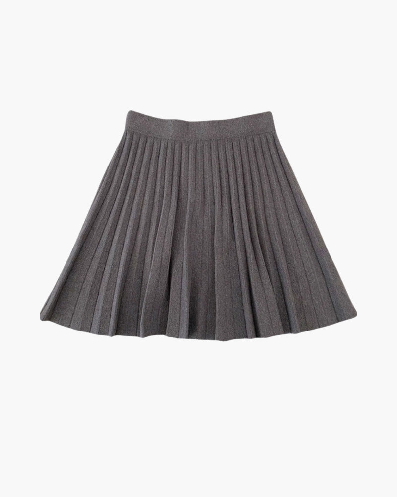 Oxford Pleated Wool Mini - Brooksfor