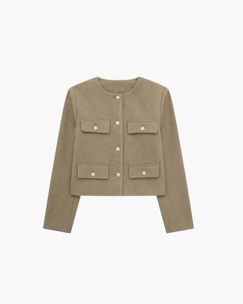 Savile Crop Blazer - Brooksfor