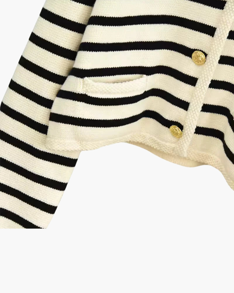Premium Striped Wool Vest - Brooksfor