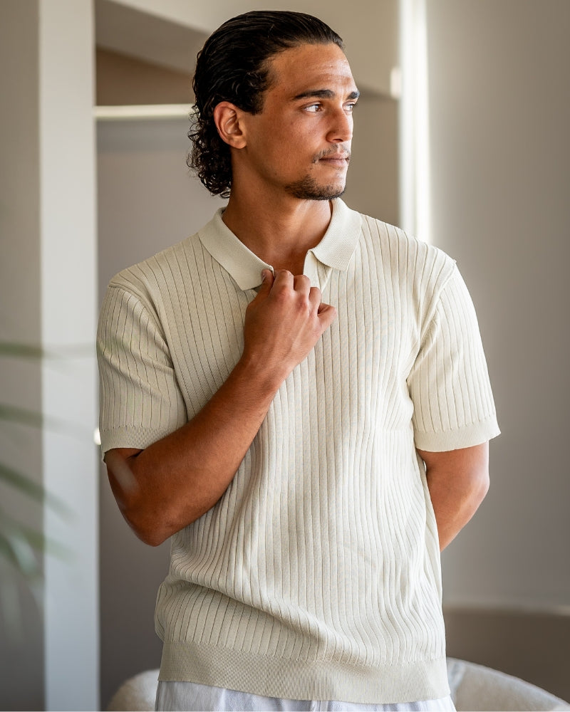 Premium Ribbed Polo - Brooksfor
