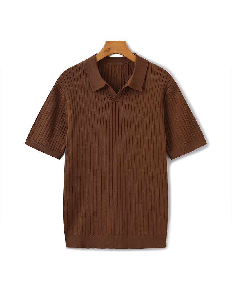 Premium Ribbed Polo - Brooksfor