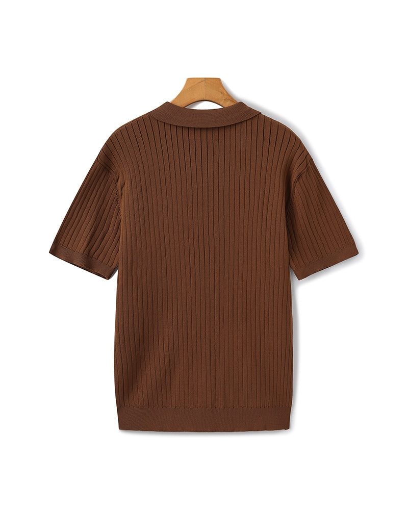 Premium Ribbed Polo - Brooksfor
