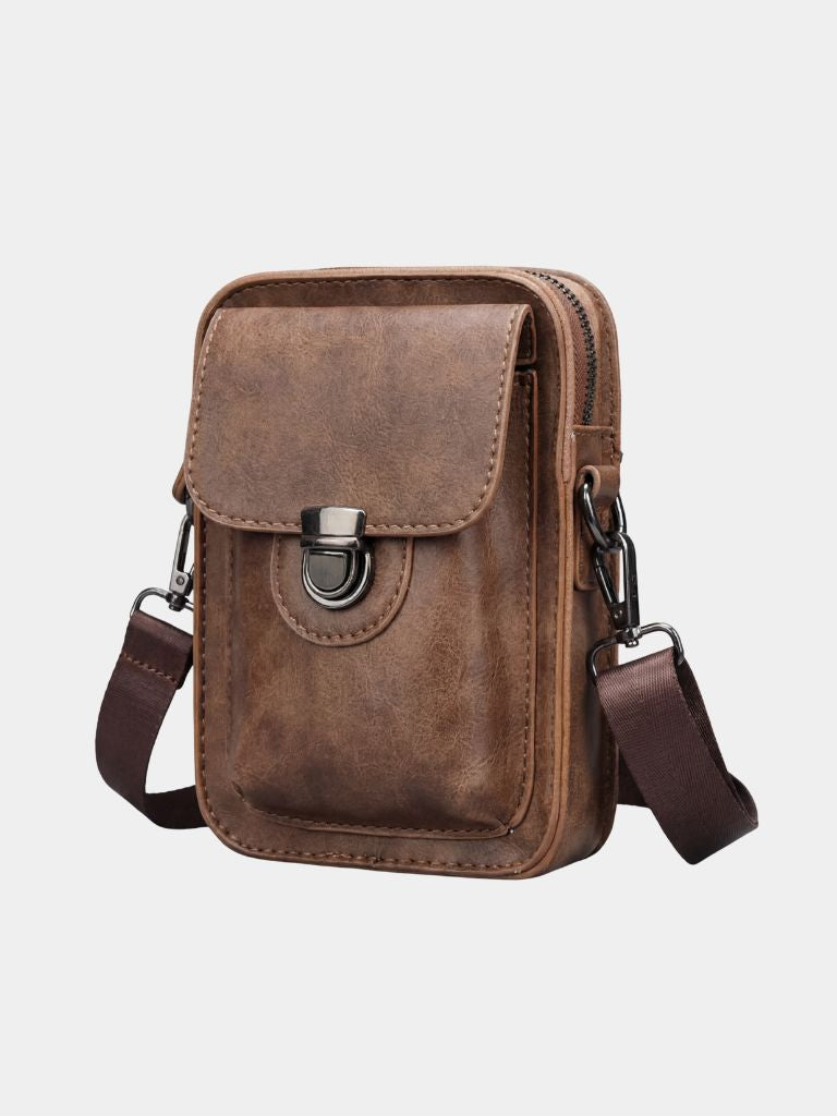 Vintage Mini Leather Crossbody Shoulder Bag - Brooksfor