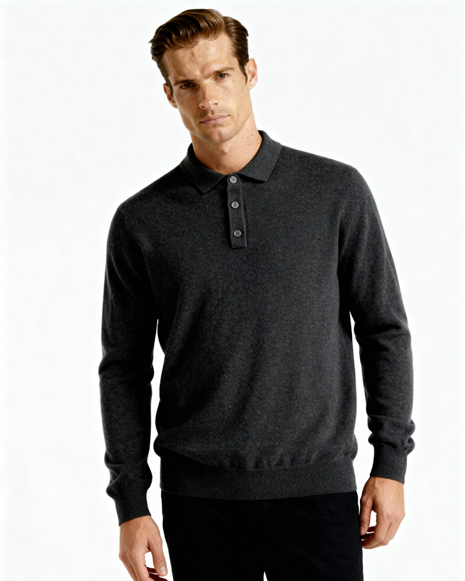 100% Cashmere Polo - Brooksfor