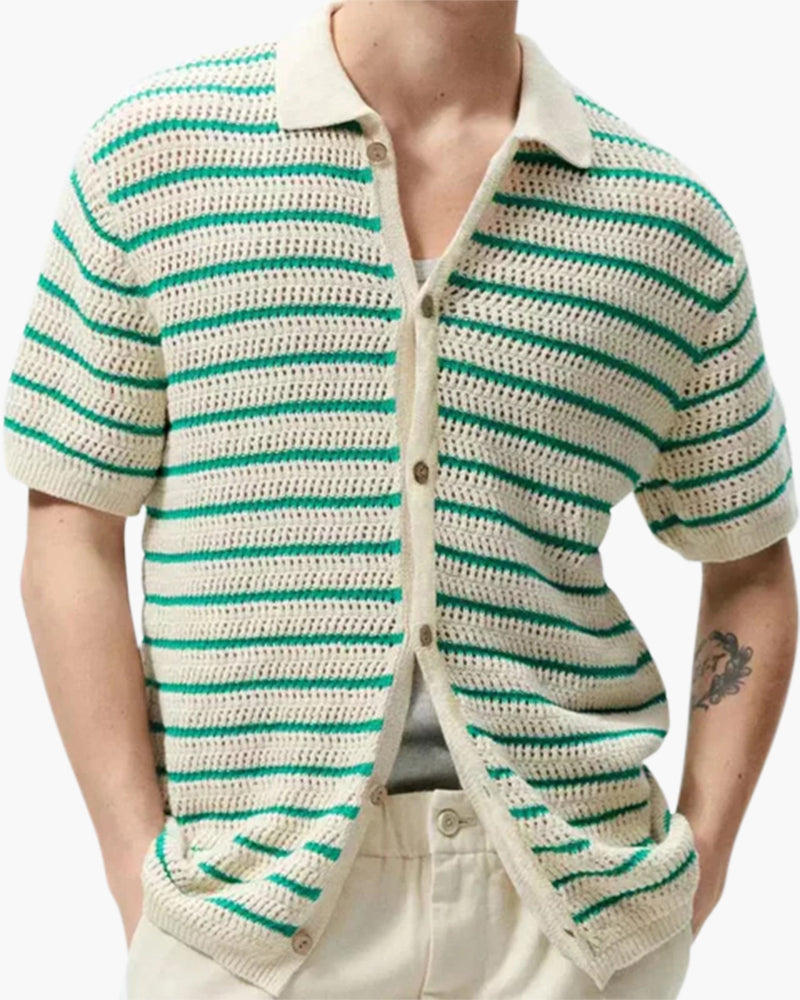 Marbella - Knitted Button Shirt - Brooksfor