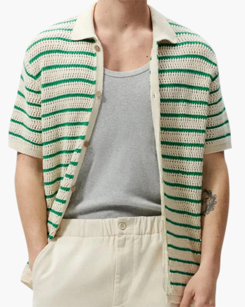 Marbella - Knitted Button Shirt - Brooksfor