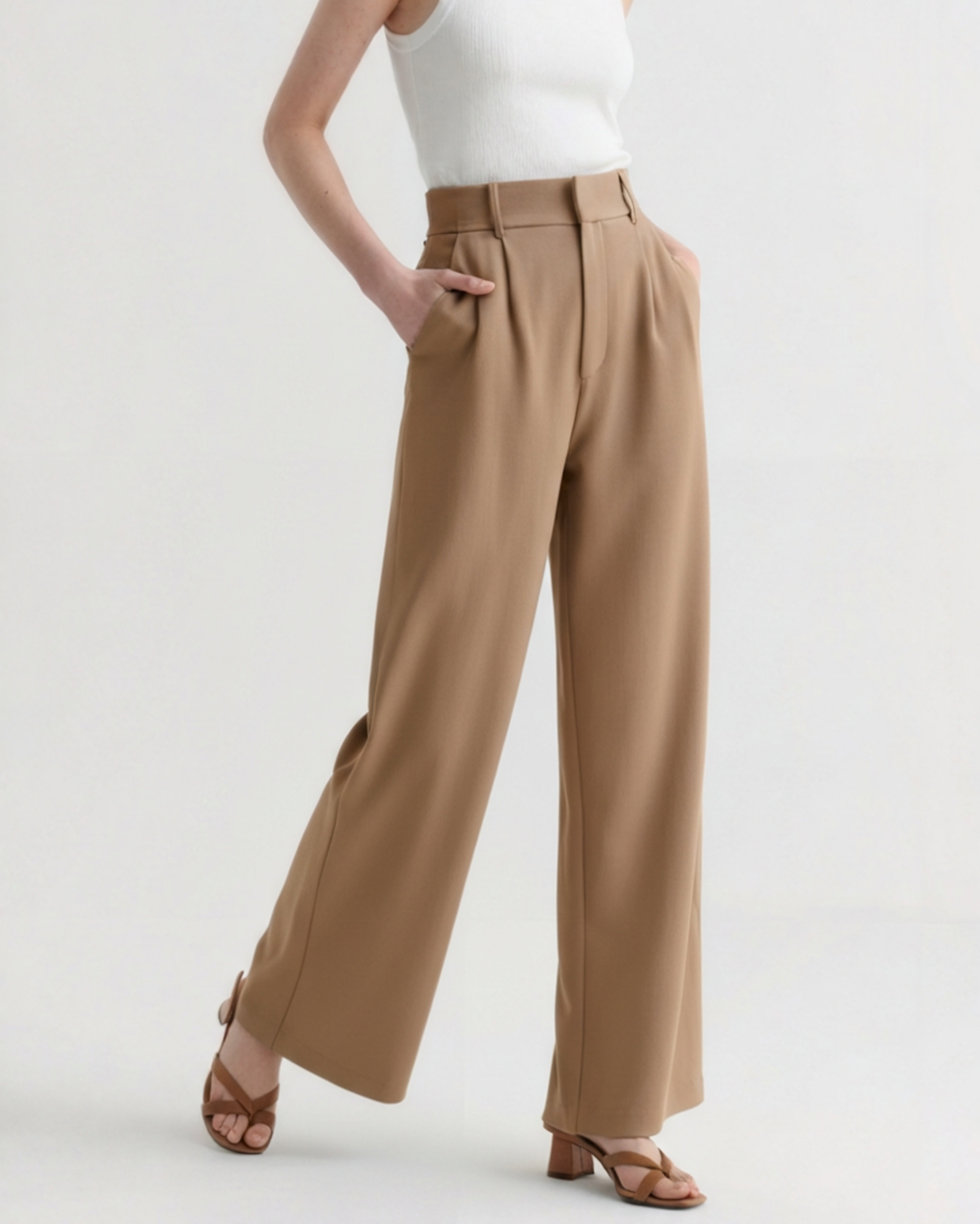 Serena Wide-Leg Trousers - Brooksfor