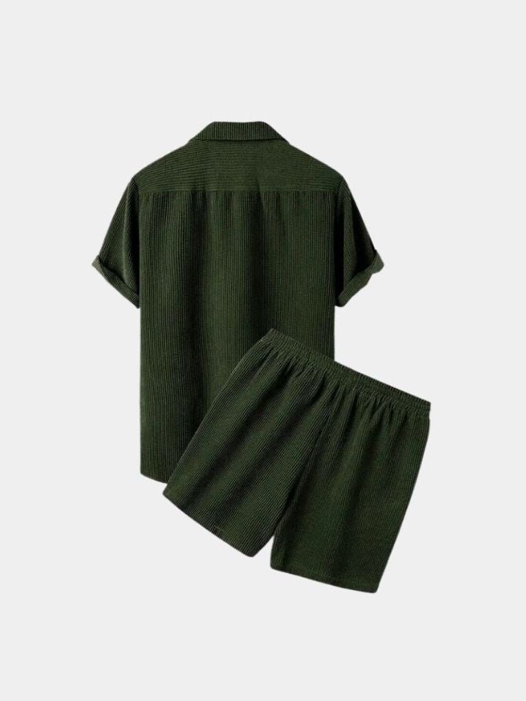 Summer Corduroy Set Shorts and Shirt - Brooksfor