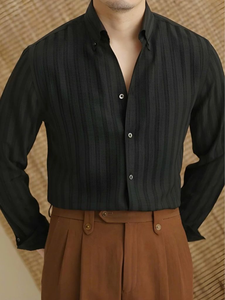 Striped Button Down Seersucker Shirt - Brooksfor