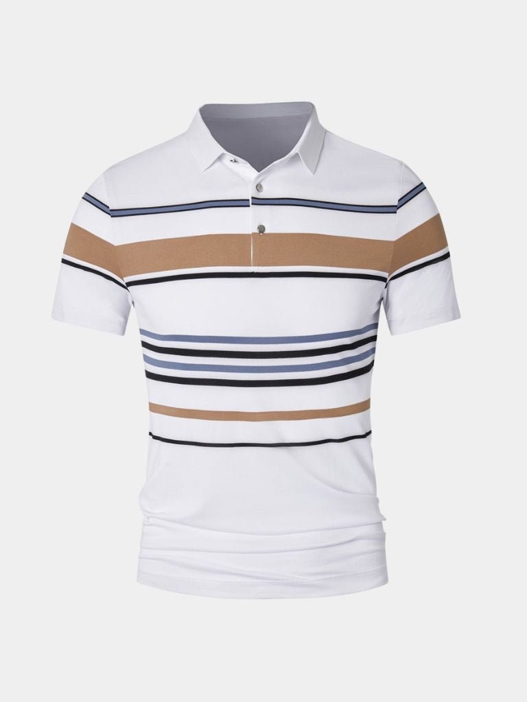 Sunset Stripe Polo - Brooksfor