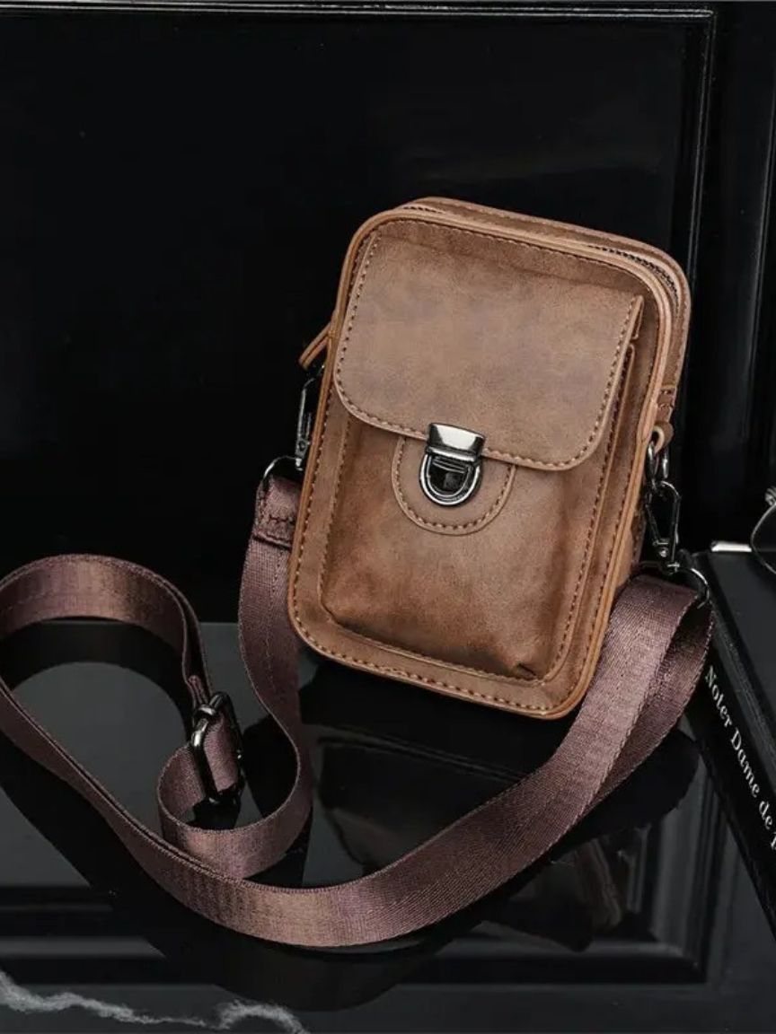 Vintage Mini Leather Crossbody Shoulder Bag - Brooksfor