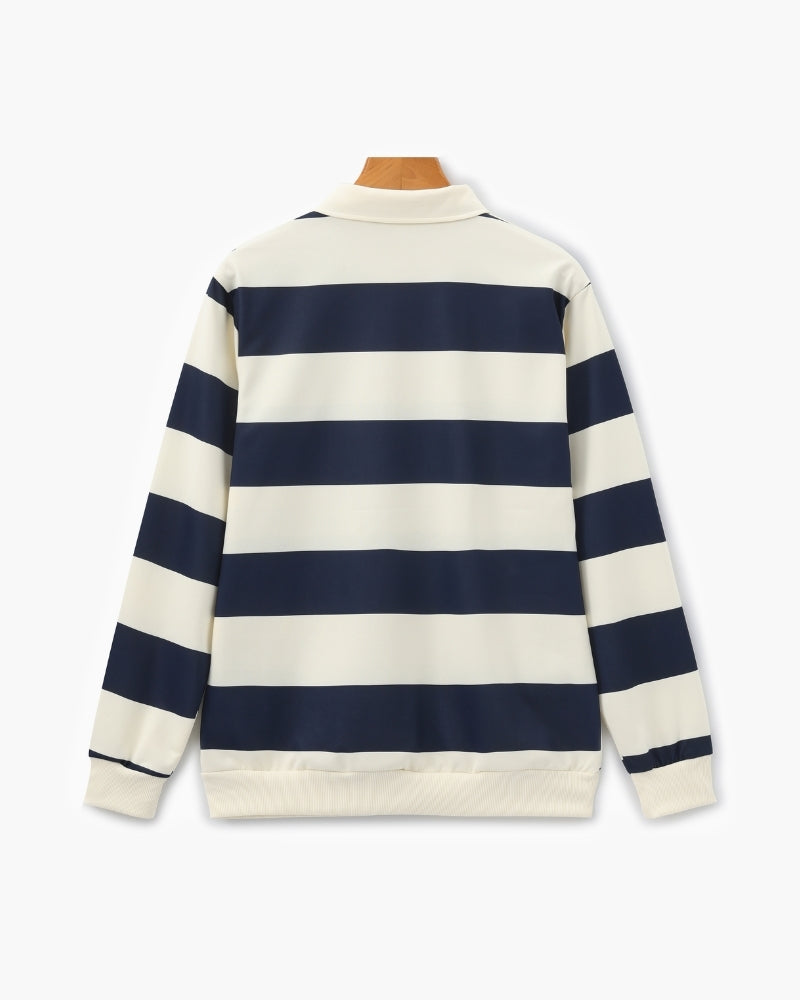 Vintage Stripe Rugby Polo - Brooksfor
