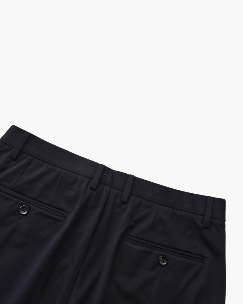 Wool Blend Trousers - Brooksfor