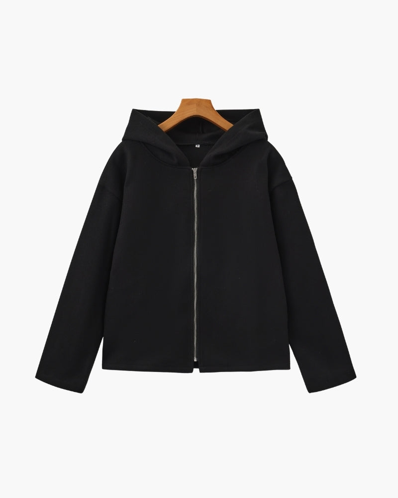 Marlow Wool Zip Coat - Brooksfor