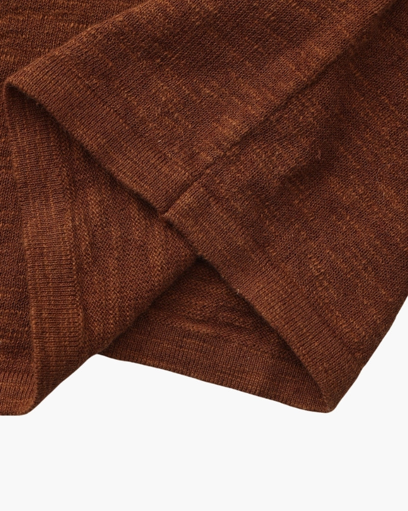 Linen Cotton Essential Crewneck - Brooksfor