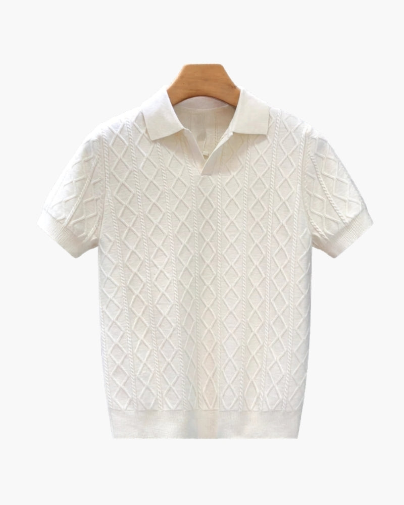 Signature Textured Knit Polo - Brooksfor