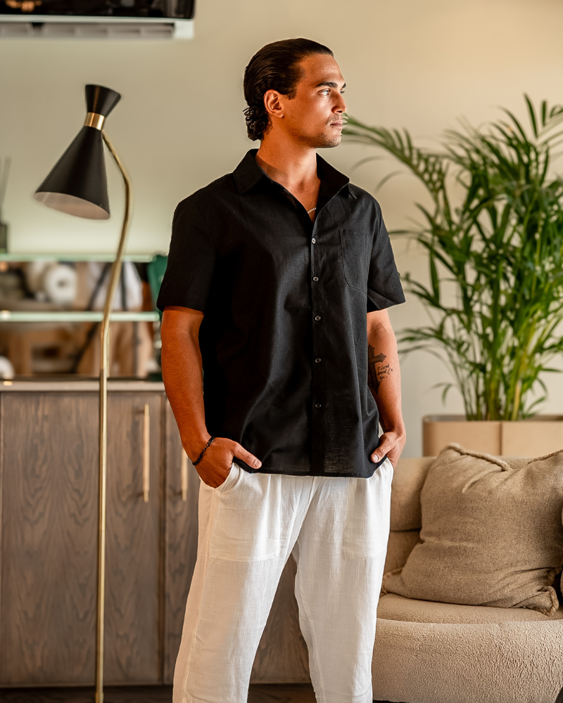 Cape Town - Linen Shirt (Shortsleeve) - Brooksfor