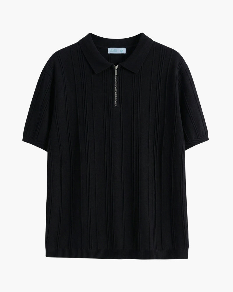 Signature Zip-Up Polo - Brooksfor