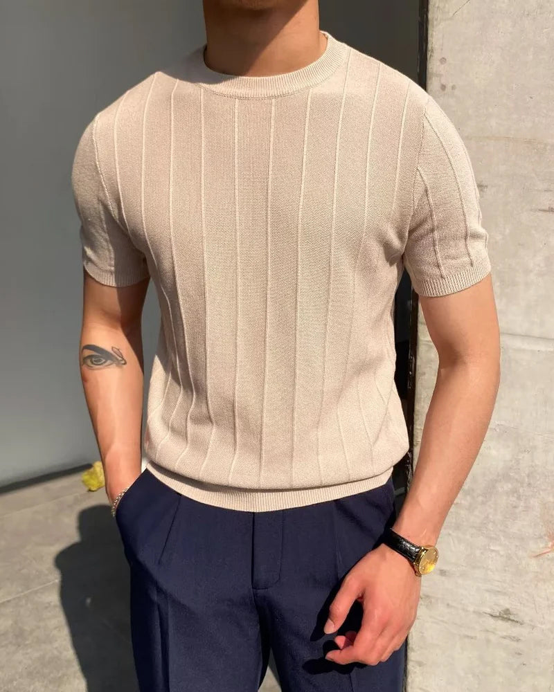 Cannes Ribbed T-Shirt - Brooksfor