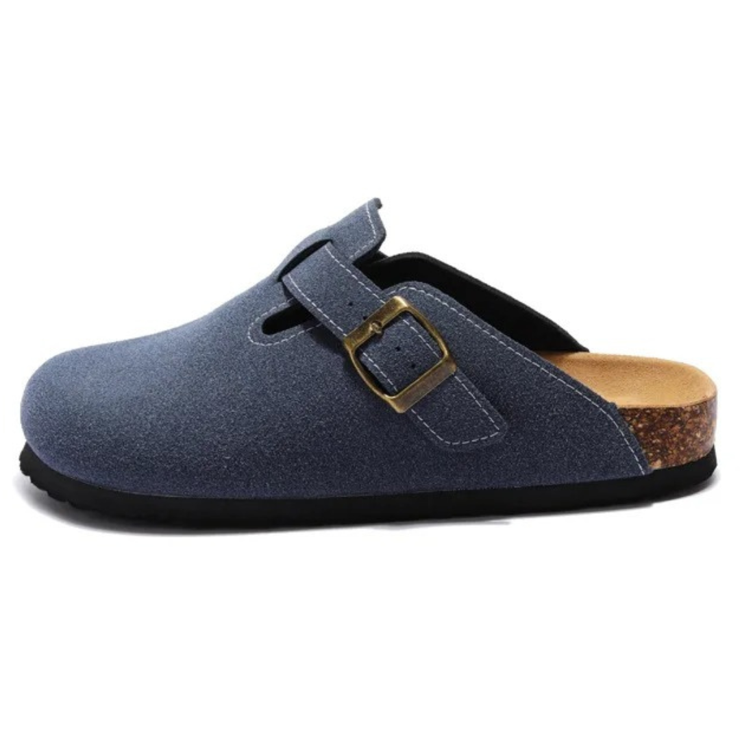 Pucon Suede Clog - Dark Blue | Brooksfor