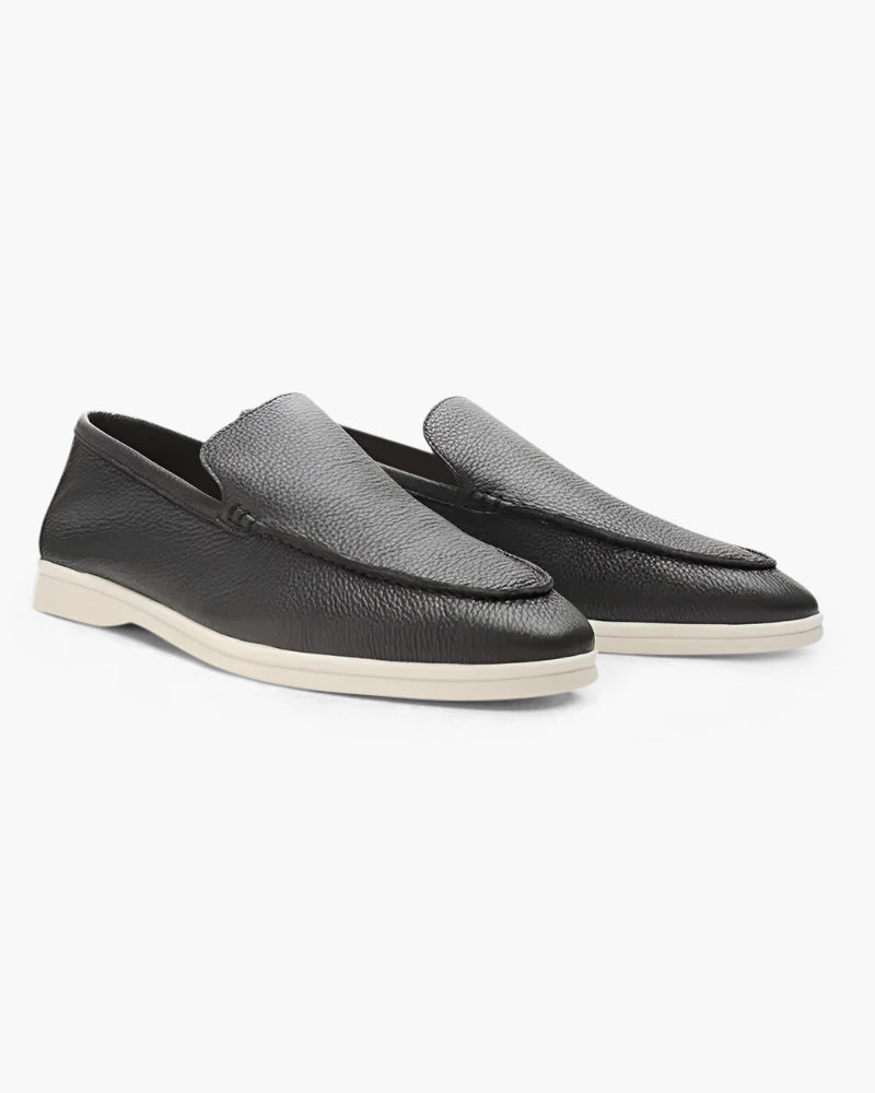 Cowhide Leather Loafers - Brooksfor