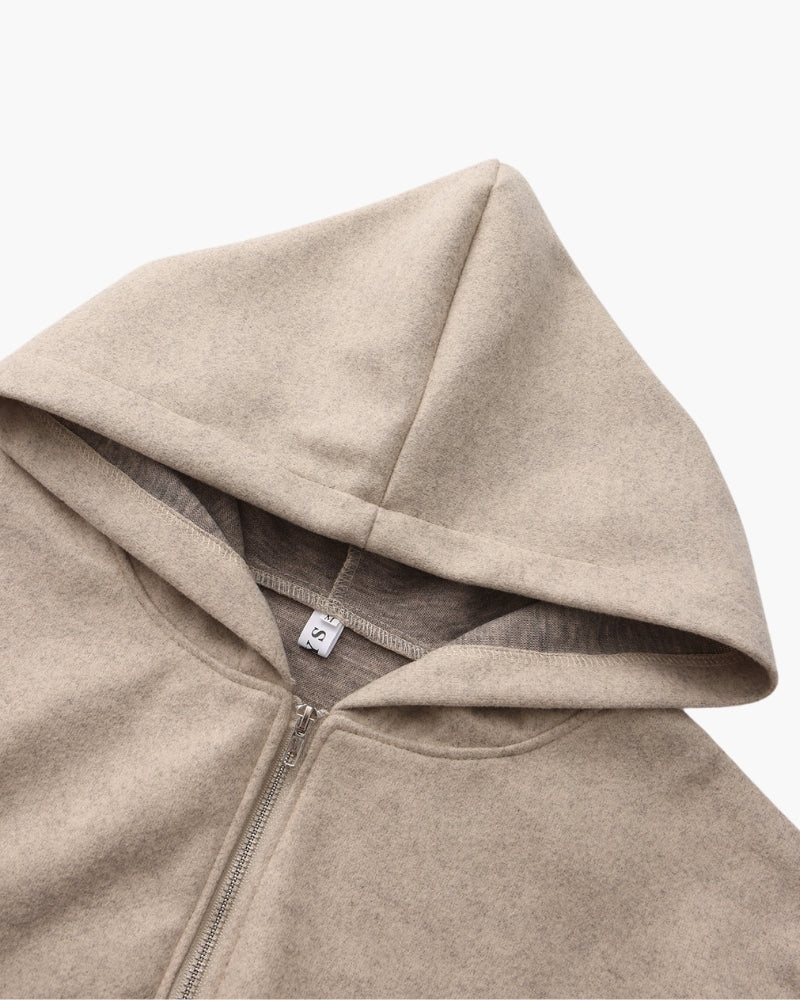 Marlow Wool Zip Coat - Brooksfor