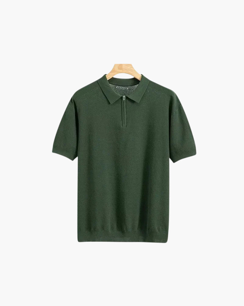 Marbella Zip Up Polo - Brooksfor