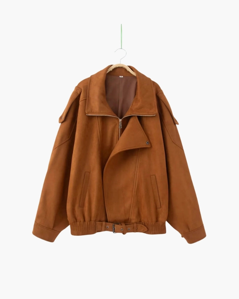 Vintage Suede Drape Jacket - Brooksfor