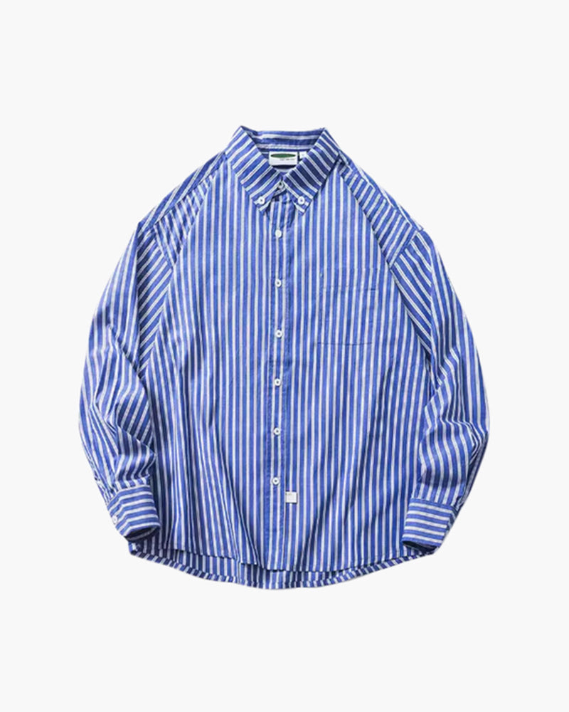 Oversized Striped Shirt - Brooksfor