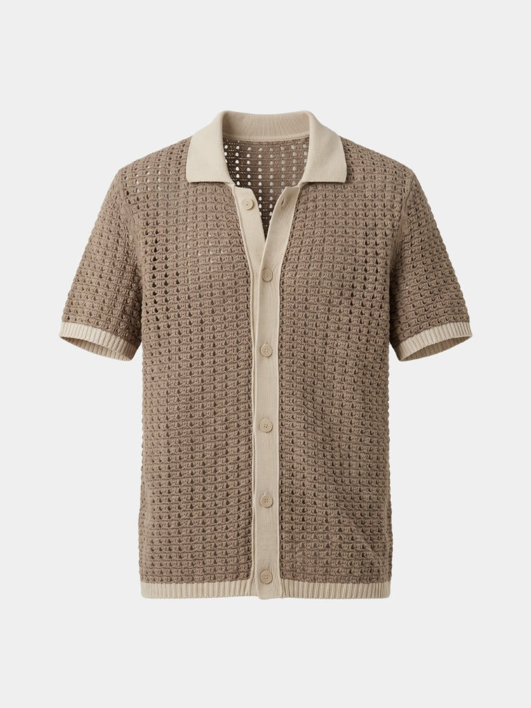 Structured Panel Resort Shirt - Brooksfor